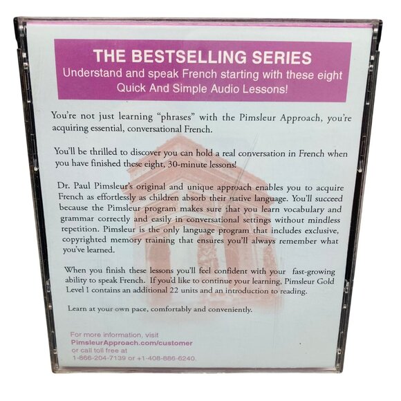 Pimsleur Quick & Simple French 2nd Revised Edition 4-CD Set Totally Audio EUC - Picture 2 of 5